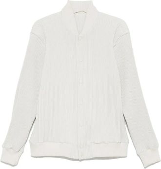Issey Miyake Giacca - Dames - Bomber jackets - Wit - L - Polyester - Jassen