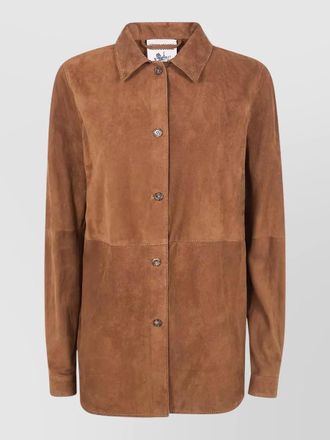 Semicouture suede shirt