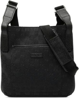 Gucci Pre-owned Cross Body Bags, female, Black, Size: ONE SIZE Pre-owned Vintage Crossbody Bag