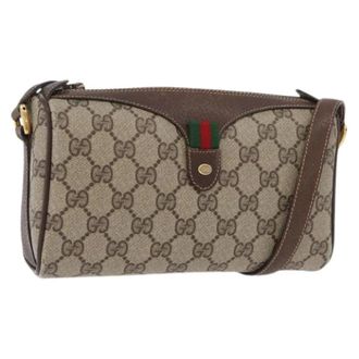 Gucci Pre-owned Cross Body Bags, female, Beige, Size: ONE SIZE Pre-owned Vintage GG Shoulder Bag