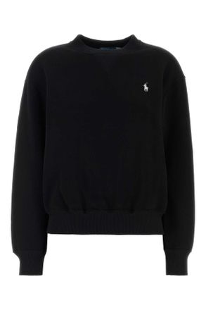 Polo Ralph Lauren Black Cotton Blend Sweatshirt