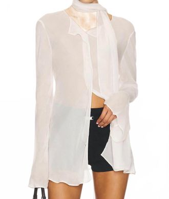 EAVES Via Blouse In Ivory