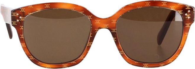 Pre-owned Womens Oversized Triomphe Monogram Sunglasses In Brown Acetate - Mocha - One Size