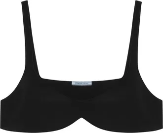 Prada Bras, female, Black, Size: L Silk Bra