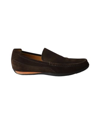 Hermès Hermès Klassieke Loafers in Bruin Suède