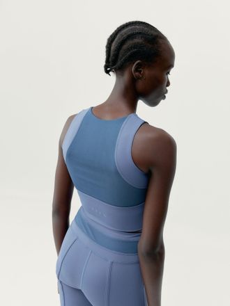 Born Living Yoga Top Maeva Future Blue