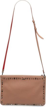 Christian Louboutin Pre-owned Christian Louboutin Leather Empire Trashmix Spike Loubiclutch Clutch with Strap Ladies E5417MWYZS1TF8PU