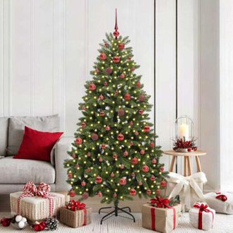 vidaXL &Aacute;rbol De Navidad Artificial Verde 180 Cm Pvc Y Metal