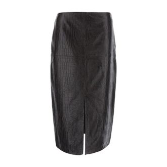 Federica Tosi Dames, Rokken, Bruin, Maat: XS Leer