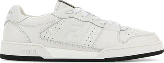 Fendi MATCH SNEAKERS IN WHITE LEATHER - Fendi - Man