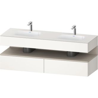 Duravit Qatego Lavabo Encastrado Con Base De Lavabo Consola, - Duravit