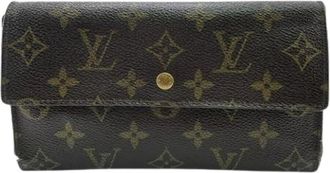Louis Vuitton Pre-owned Wallets, female, Brown, Size: ONE SIZE Pre-owned Leather Wallet