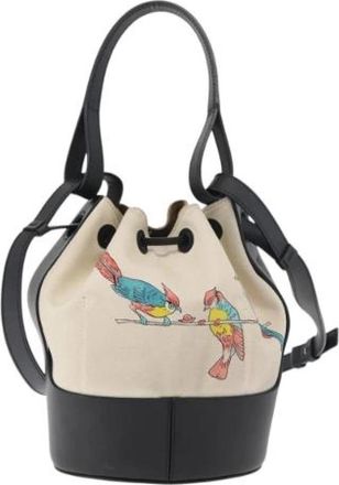 Loewe Pre-owned Leren Bucket Bag - Dames - Vintage Tas - Beige - ONE Size - Leer - Vintage
