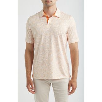Johnston & Murphy XC+ Performance Game Day Polo in Brt Orange at Nordstrom, Size Xx-Large