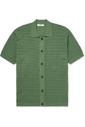 Mr P. Textured-Knit Cotton Shirt