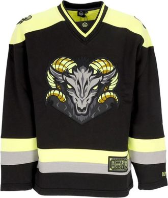 Dolly Noire Goat Hockey Crewneck Sweatshirt - Heren - Sweatshirts - Veelkleurig - XL - Katoen - Hoodies & sweatvesten
