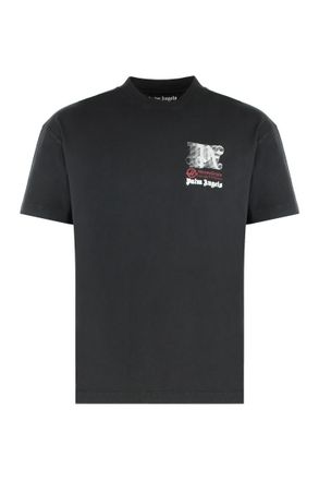 Palm Angels Black Crew Neck T-Shirt