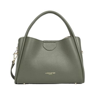 Lancaster Ida Double Handtas - Dames - Tassen - Groen - Maat: ONE Size Leer