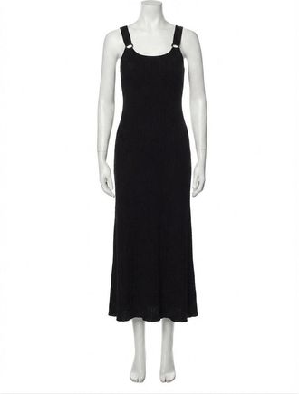 Z Supply Salinas Midi Ribbed Dress In Black