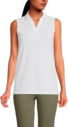 Lands End Performance Pique Polo in White at Nordstrom, Size X-Large