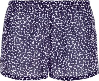 Prada Costume da bagno con stampa astratta - Blu