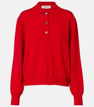 R&oacute;he Wool and cashmere polo sweater