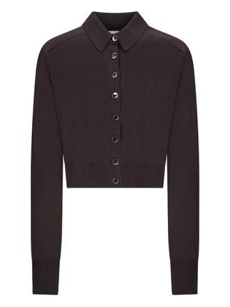 Sportmax button-fastening collared cardigan - Grey