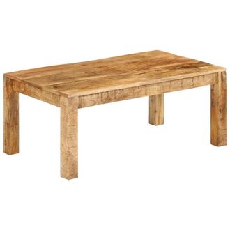 vidaXL Mesa De Centro De Madera Maciza Mango 100x55x40 Cm Vidaxl
