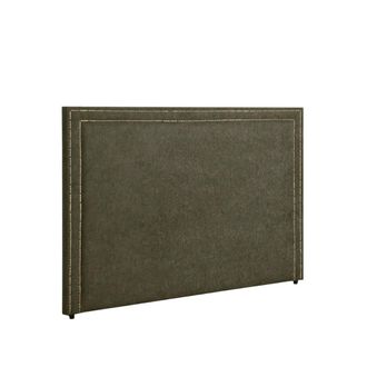 Klast Cabecero doble de tela verde oscuro 165 cm x 120 cm
