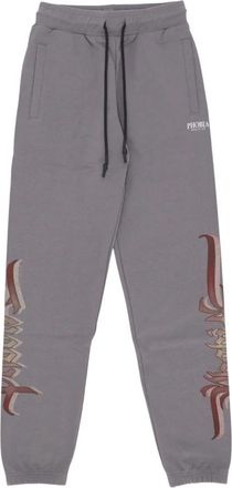 Phobia Archive Lange Broek In Lichtgewicht Trainingspak - Heren - Sweatpants - Grijs - L - Katoen - Broeken