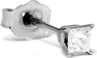 Pompeii3 1/8ct Diamond Stud 14K White Gold