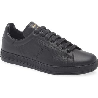 Tom Ford Warwick Sneaker in Black/Black at Nordstrom, Size 13Us