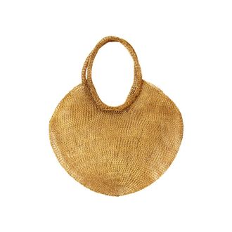 Brunna.Co The Sol Mesh Wire Tote Bag in Pink in Gold at Nordstrom, Size Medium