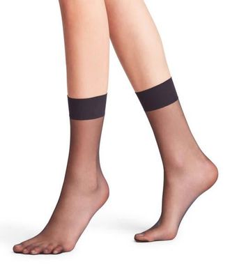 Falke Shelina 12 Denier Ultra Sheer Dress Socks in Black at Nordstrom, Size Medium