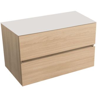 Puma Naturel Verona Mueble De Madera Clara Con Dos Cajones 85x52x50 Cm (verona86sdbu)
