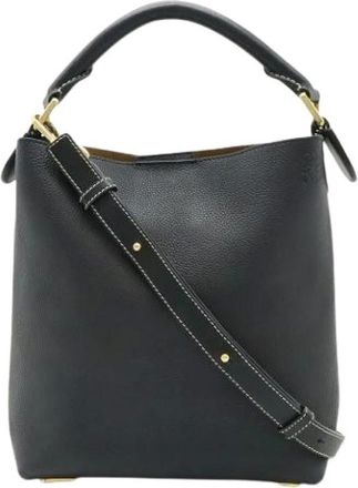 Loewe Pre-owned Bucket Bags, female, Black, Size: ONE SIZE Pre-owned Bucket Bag