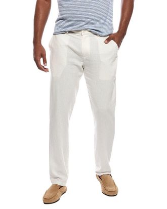 Onia Linen-Blend Flat Front Pant