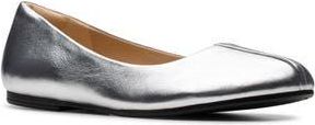 Clarks Livia Lilly Ballet Flat in Silver at Nordstrom Rack, Size 6.5