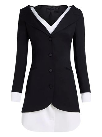 Karl Lagerfeld Karl Studio layered mini dress - White