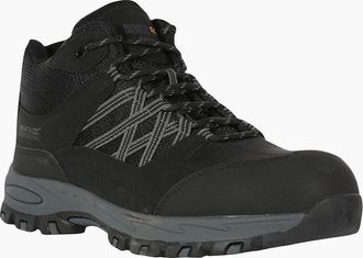 Regatta Mens Regatta Mens Sandstone Safety Boots - Black - Size: 10
