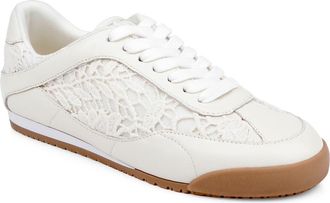 Badgley Mischka Wylie Sneaker in Cream Crochet at Nordstrom, Size 7.5