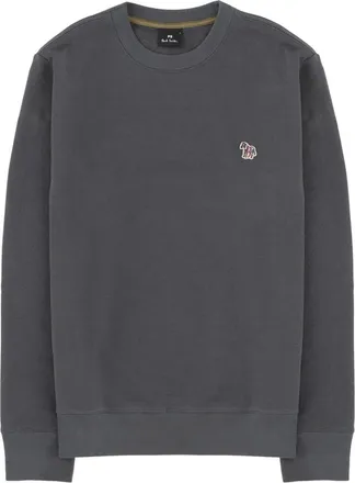Paul Smith Hoodies & sweatvesten, Heren, Grijs, S, Katoen, Regular Fit Sweatshirt Zebra