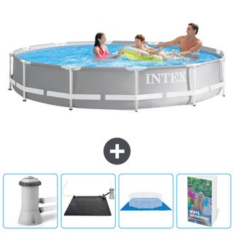 Intex Piscina Prism Frame Redonda - 366x76 Cm - 7-piezas Scb126