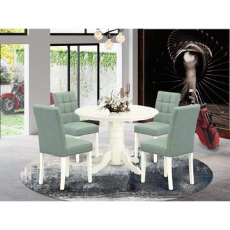 East West Furniture 5 Piece Dinner Table Set contain A Modern Dining Table