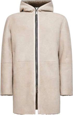 Tagliatore Cappotto in shearling con cappuccio - Toni neutri