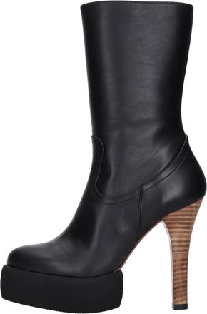 Paloma Barcel&oacute; Laarzen Zwart - Dames - Laarzen met Hak - Zwart - 40 EU - Leer - Schoenen