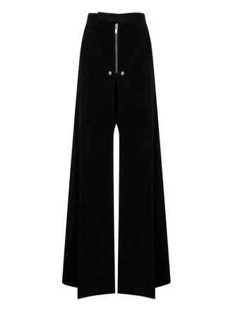 Rick Owens Pantalon met wijde pijpen - Zwart