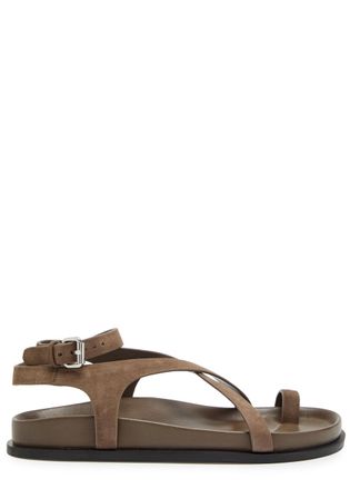 A.Emery Jalen Slim Leather Sandals - Taupe - 40 (IT40/ UK7)