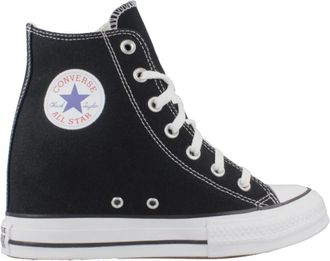 Converse Wig Hoge Top Sneakers - Dames - Sneakers - Zwart - 41 EU - Schoenen