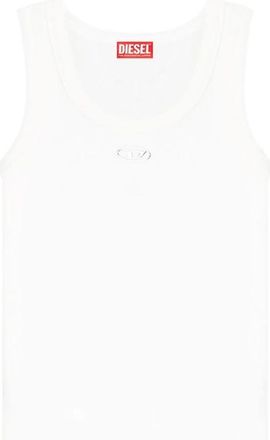 Diesel T-Anki-Od Top - Dames - Tops zonder mouwen - Wit - M - Katoen - Tops